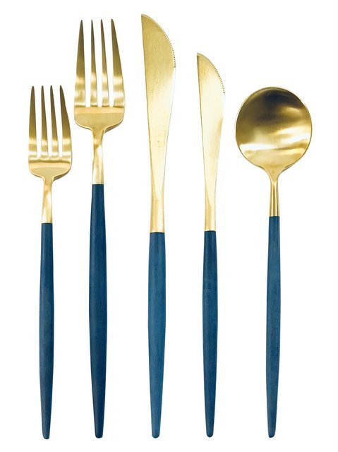 Goa Blue and Brushed Gold